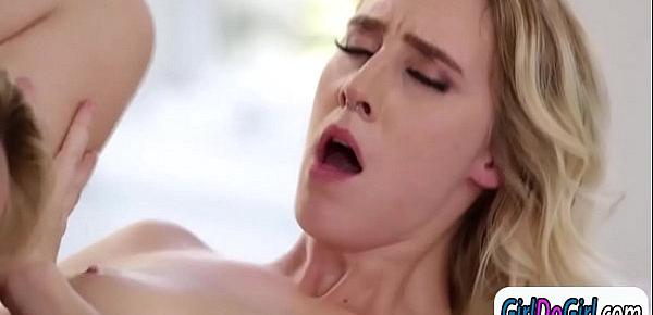  Cadence Lux gives her straight gf Brett Rossi an oral orgasm